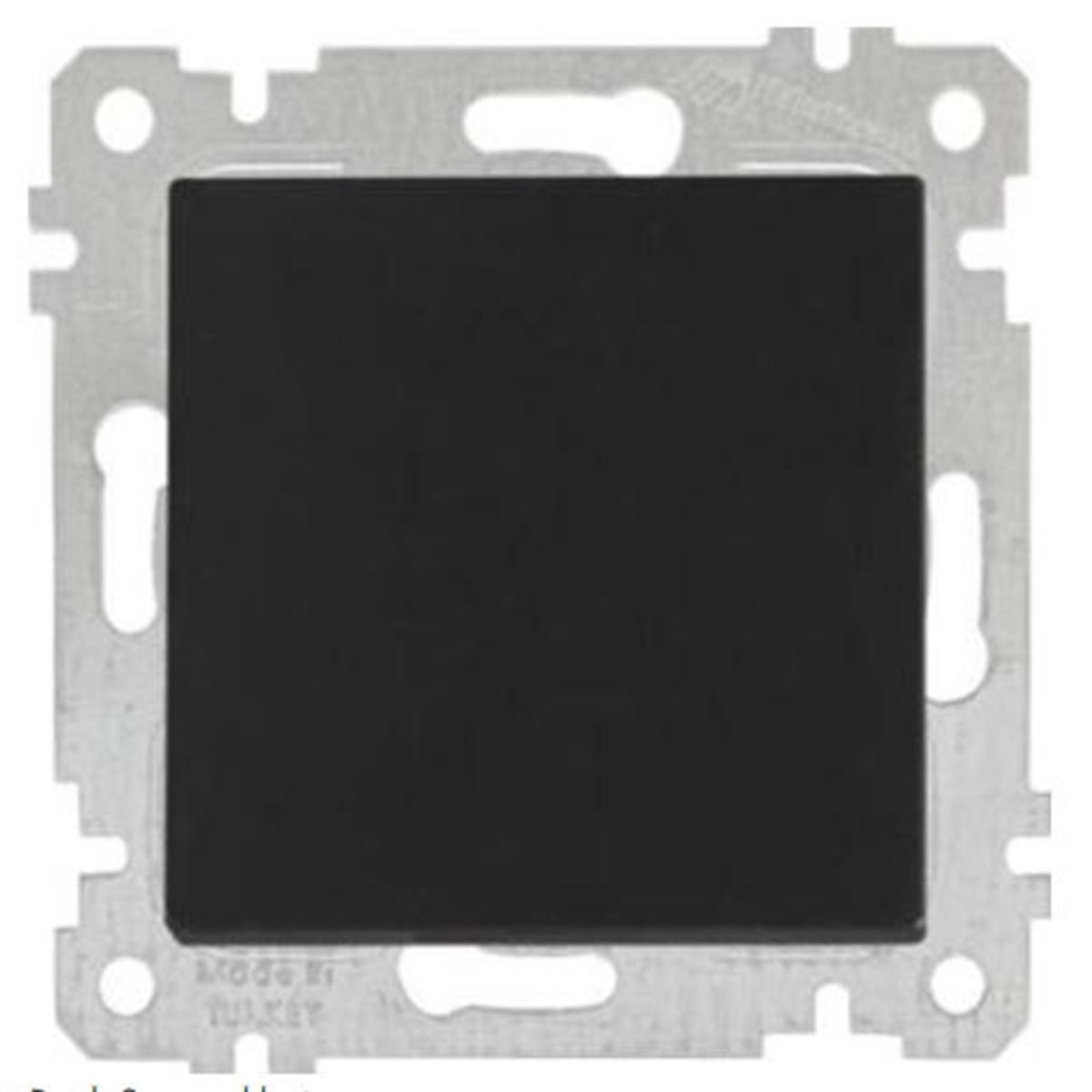 RİTA MEK TUŞ ÇİFT KUTUPLU ANAHTAR(VİDALI) SİYAH 1